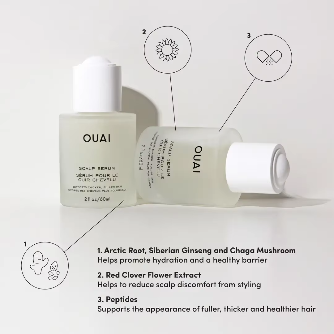 OUAI Sérum Équilibrant pour le Cuir Chevelu – Hydratation, Densité & Cheveux Plus Épais, 60 ml